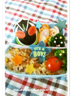 キャラ弁*ゆで卵de仮面ライダーフォーゼ-レシピのメイン写真