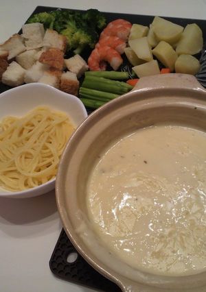 フォンデュパスタ-レシピのメイン写真