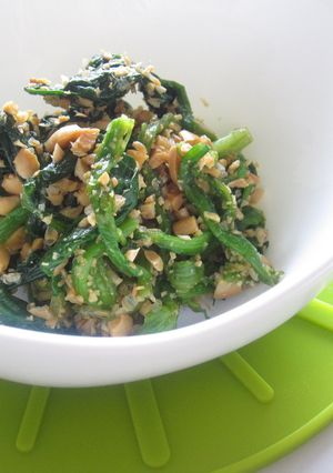 ☆ほうれん草の煎りマメ（福豆）和え☆-レシピのメイン写真