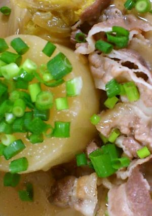 大根と豚肉の煮付け-レシピのメイン写真