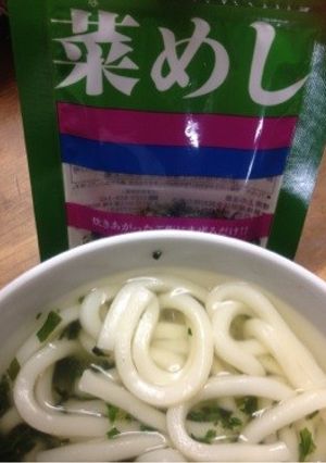 春のおうどん 菜めしで手早く-レシピのメイン写真