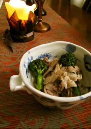 豚肉と舞茸とブロッコリーの蒸したの-レシピのメイン写真