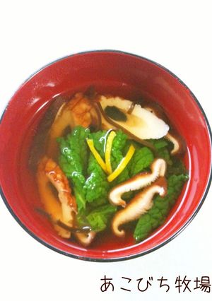 菜の花と塩昆布のお吸い物♪-レシピのメイン写真