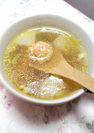 鶏団子と蕪のあっさりスープ-レシピのメイン写真