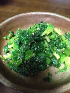 ほうれん草の胡麻和え大人風-レシピのメイン写真