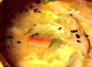 豚冷しゃぶのゆで汁で☆卵スープ-レシピのメイン写真
