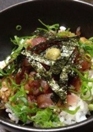 マグロのたたき丼 ニンニク風味-レシピのメイン写真
