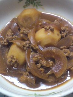 さといものひき肉こってり味噌煮-レシピのメイン写真