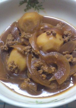 さといものひき肉こってり味噌煮-レシピのメイン写真