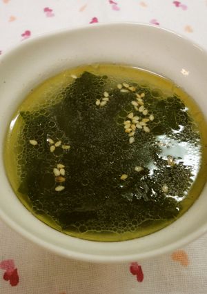 ウェイパーの1分で出来ちゃうワカメスープ-レシピのメイン写真