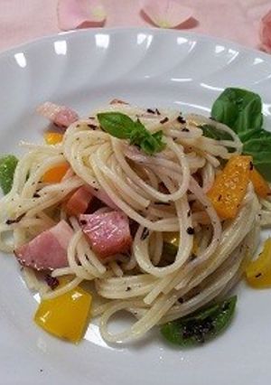 ゆかりの春色パスタ-レシピのメイン写真
