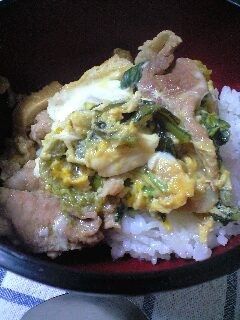 豚と小松菜の他人丼-レシピのメイン写真