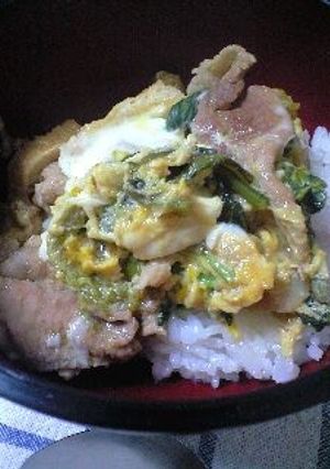 豚と小松菜の他人丼-レシピのメイン写真