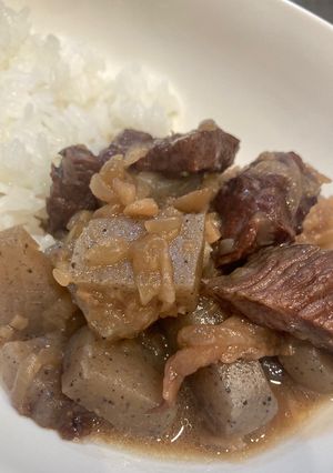 牛すじとこんにゃくのぼっかけ 赤ワイン-レシピのメイン写真