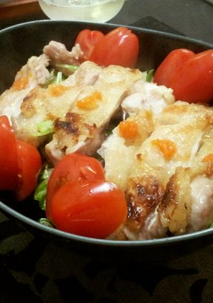 柚子風味でさっぱり♪和風チキンサラダ-レシピのメイン写真
