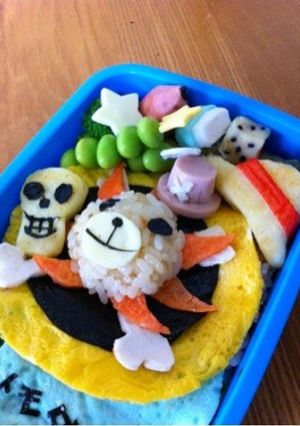 キャラ弁チョッパーとルフィー帽子-レシピのメイン写真