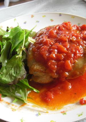 チキンステーキ　アラビアータソース-レシピのメイン写真