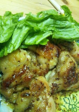 子どもパクパク鶏肉のマスタード炒め-レシピのメイン写真