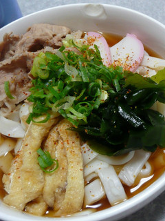 覚書:豚肉と油揚げのきしめん-レシピのメイン写真