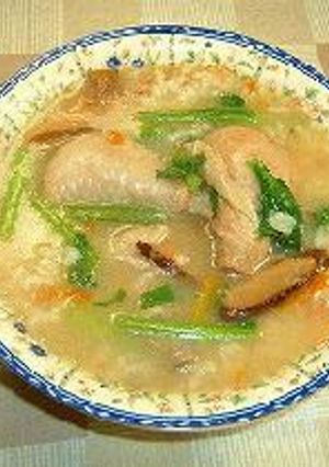 鶏肉おじや（サムゲタン風）-レシピのメイン写真
