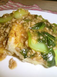 豆腐のステ−キ★チンゲン菜あんのせ~-レシピのメイン写真