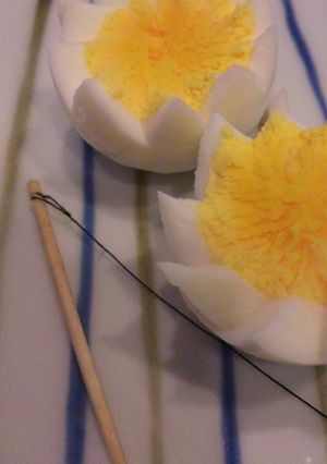 超簡単！お花ゆでたまご♪秘密兵器は爪楊枝-レシピのメイン写真