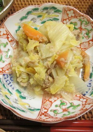 白菜とツナの塩麹煮-レシピのメイン写真