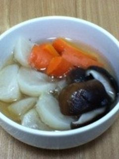 カブのスープ人参椎茸入り-レシピのメイン写真