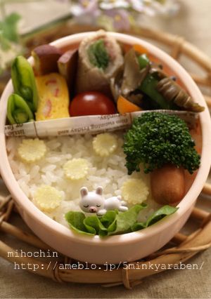 【キャラ弁】お昼寝うさぎちゃん弁当-レシピのメイン写真