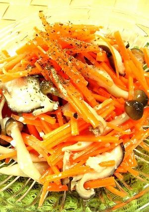 人参食べてね♡うちの塩麹きのこサラダ-レシピのメイン写真