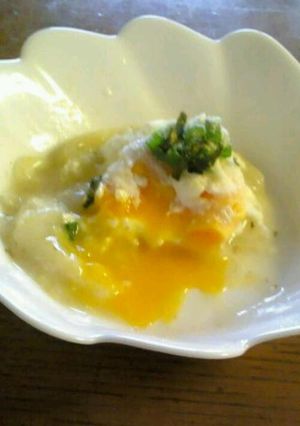 塩麹餅の半熟卵のせ-レシピのメイン写真