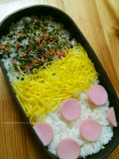 デコ弁*3色ご飯*-レシピのメイン写真