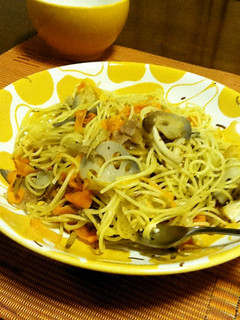 根菜と大蒜で元気モリモリ和風パスタ-レシピのメイン写真