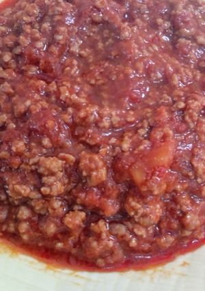 うちの挽き肉たっぷりミートソース♪-レシピのメイン写真