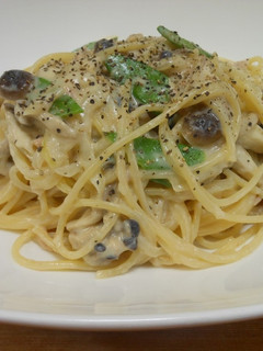 きのこの豆乳ツナクリームパスタ-レシピのメイン写真