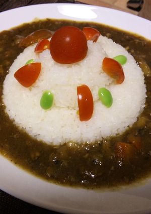 お誕生日デコカレー-レシピのメイン写真