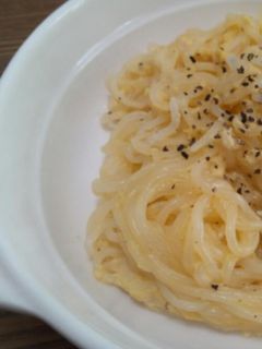 ヘルシー濃厚♪しらたきでカルボナーラ-レシピのメイン写真