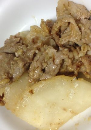 豚肉とカブの味噌炒め-レシピのメイン写真