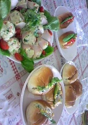 くるくるハムのポテトサラダ-レシピのメイン写真