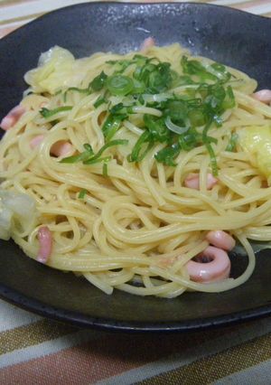 ■塩辛とキャベツのパスタ■-レシピのメイン写真