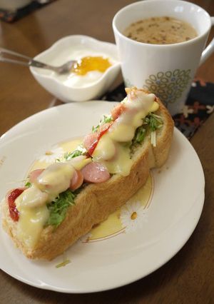 毎朝の厚切りトースト。ＨＢ食パンの切り方-レシピのメイン写真