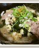 これ１杯で栄養バランス満点「肉うどん」