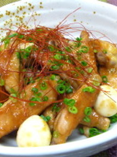 手羽中の甘辛にんにく味噌照り焼き-レシピのメイン写真