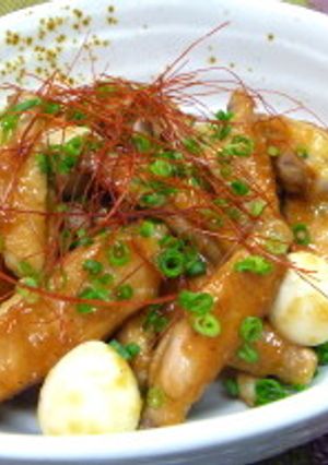 手羽中の甘辛にんにく味噌照り焼き-レシピのメイン写真