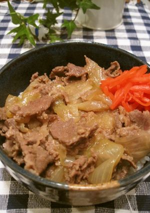 塩麹で作るコク旨☆幸せ牛丼♪-レシピのメイン写真
