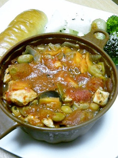 鶏むね肉のレンジトマト煮込み-レシピのメイン写真