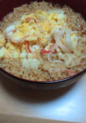 カニタマチーチキンラーメン-レシピのメイン写真