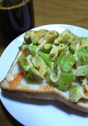 アボカドのスイートチリマヨトースト-レシピのメイン写真