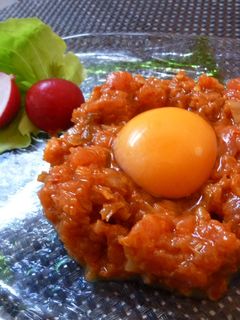 簡単!キムチとまぐろ de 絶品ユッケ-レシピのメイン写真