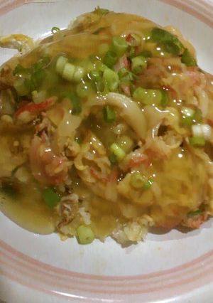 カニ玉あんかけチャーハン-レシピのメイン写真